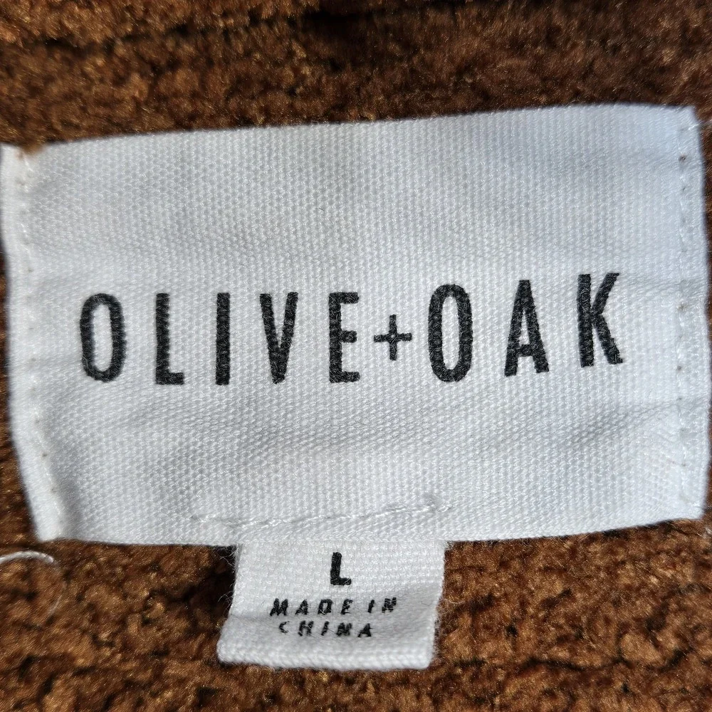 Olive & Oak Chunky Knit Turtleneck Sweater L Rust‎ Orange Textured Cozy Pullover